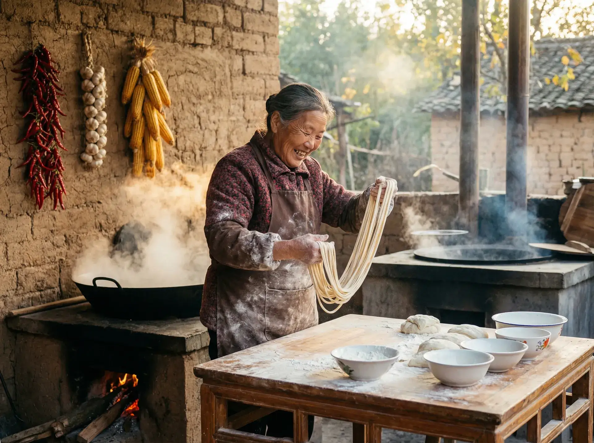 农家大嫂手擀面 - 温柔的背叛在线观看 乡村美食